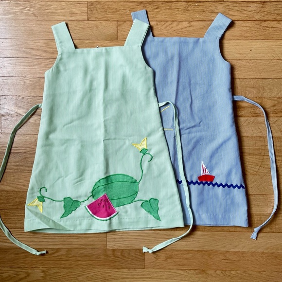 Vintage girls sailboat dress - Picture 10 of 10